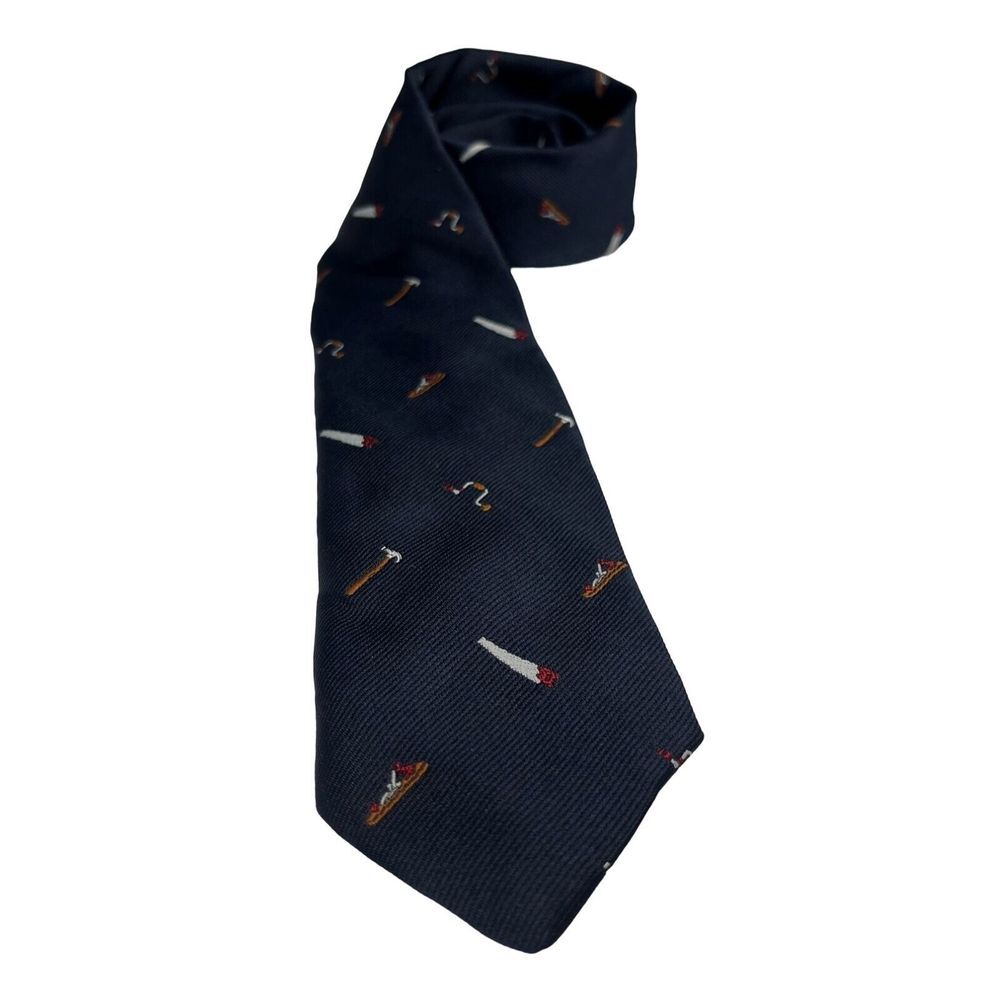 Boys Men Vintage Schreter Necktie "This Old House Hand Tools " AS SEEN ON TV USA